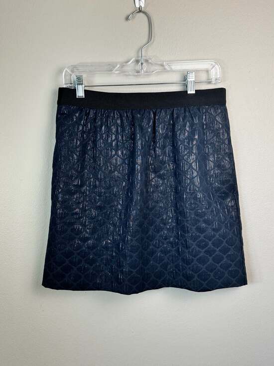 Ann Taylor LOFT Dresses & Skirts - Ann Taylor LOFT Navy Blue Metallic Quilted Mini Skirt Size 6